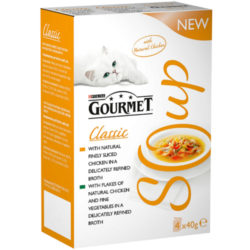 Gourmet Classic Soup Poultry Variety Multipack Adult Cat Food